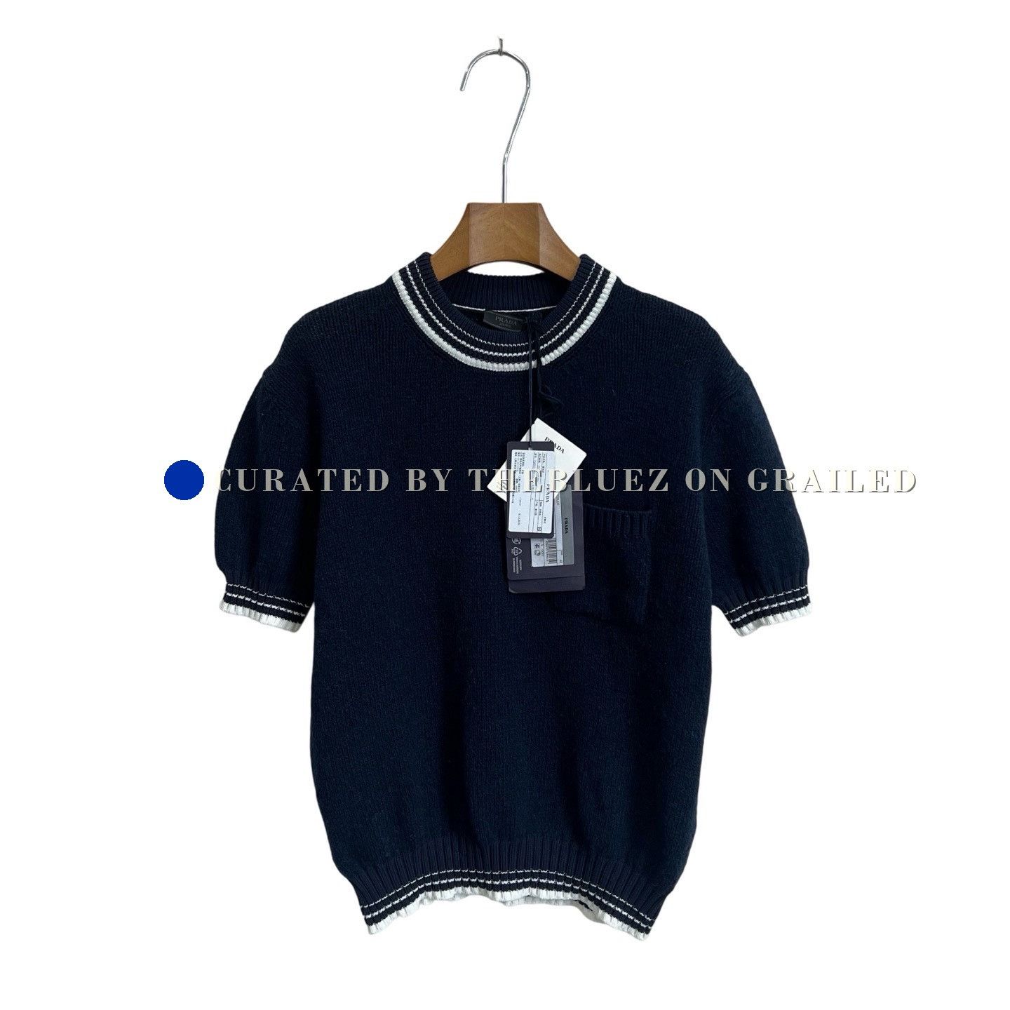 Prada Prada 25FW Knit Wool Short Sleeve Size US M / EU 48-50 / 2 - 1 Thumbnail