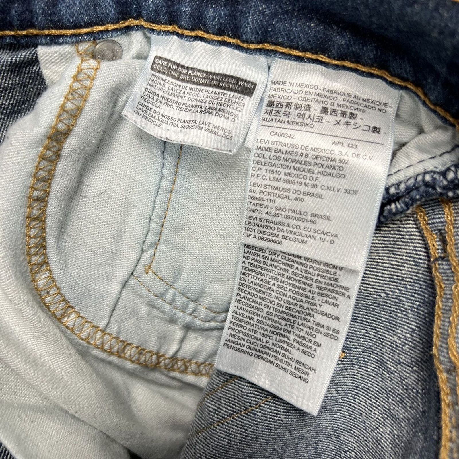 Levi's × Vintage Levi's 505 Jeans 32x30 Original Straight Leg Denim Pants Size US 32 / EU 48 - 7 Thumbnail