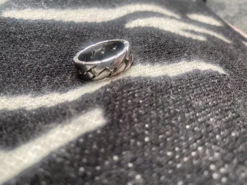 Jewelry Stainless Steel Cuban Link Ring Size ONE SIZE - 2 Thumbnail
