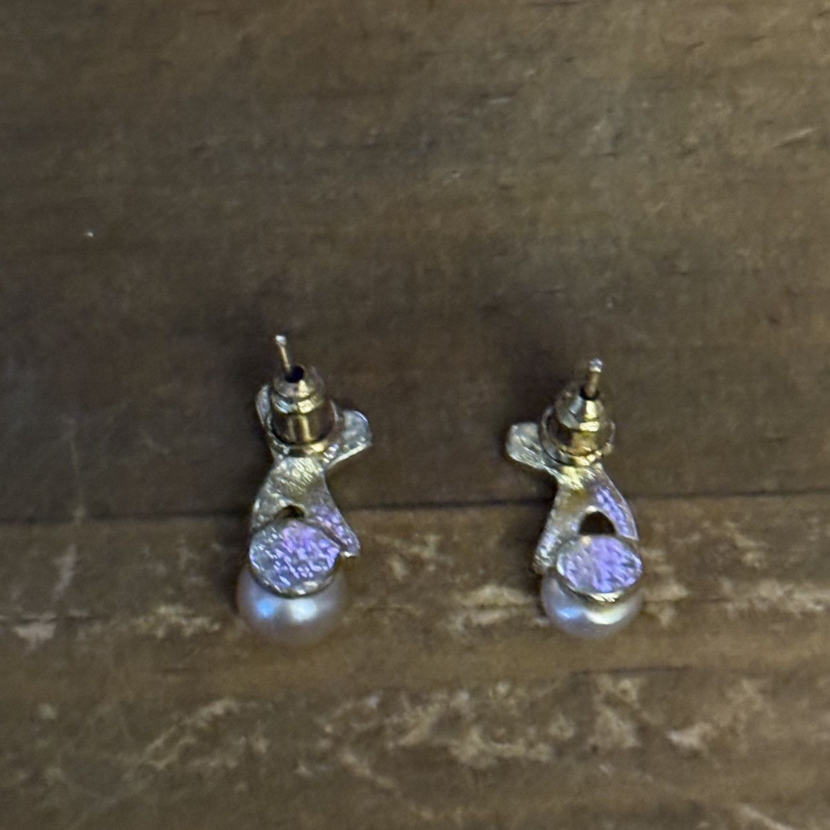 Other Gold tone pearl X stud earrings Size ONE SIZE - 3 Thumbnail