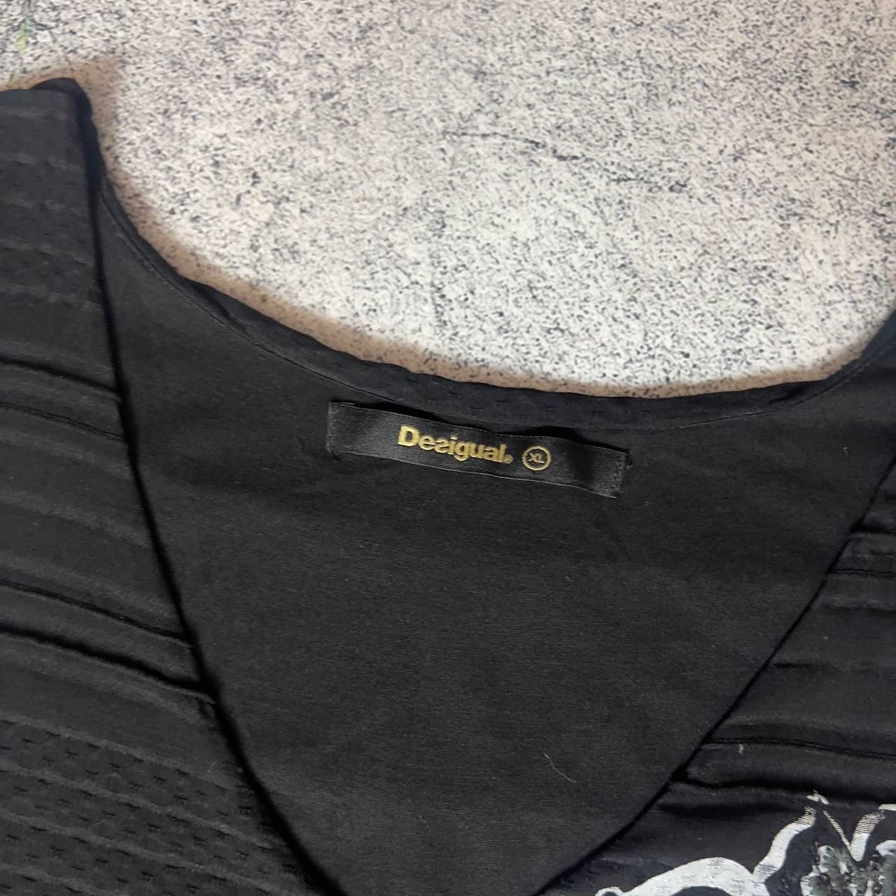 Desigual Desigual Women's Dress Size XL Black Viscose Sleeveless` Size XL / US 12-14 / IT 48-50 - 4 Thumbnail