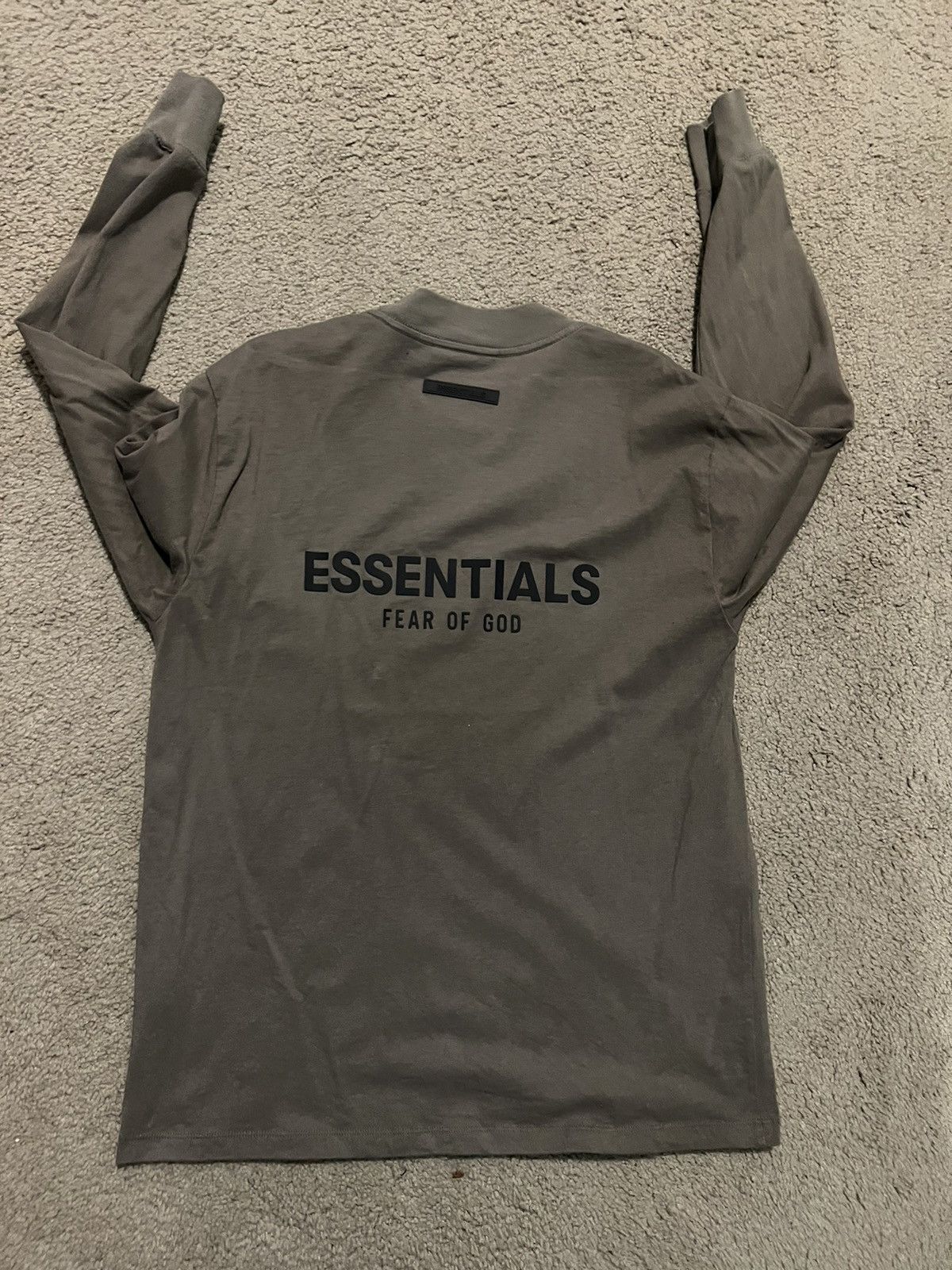 Fear of God Essentials Taupe Long Sleeve Shirt
