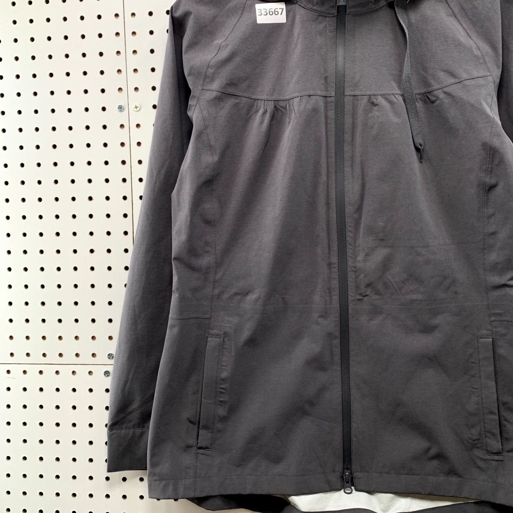 Prana Prana Hooded Windbreaker Coat Womens Large Gray Belted Packable 19.5x29.5 Size L / US 10 / IT 46 - 4 Thumbnail