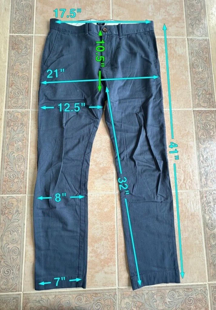 J.Crew J. Crew Flex Blue Pants Slim Men size 33 x 32 Size US 33 - 2 Thumbnail