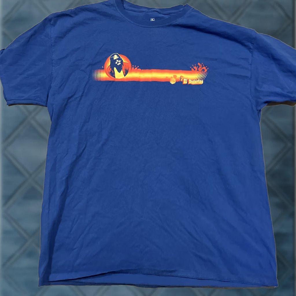 Vintage VINTAGE The Big Lebowski X Geek Fuel El Duderino Blue Short Sleeve T Shirt XL Unisex Adults Crew Neck Shirt Mens Size US XL / EU 56 / 4 - 1 Thumbnail