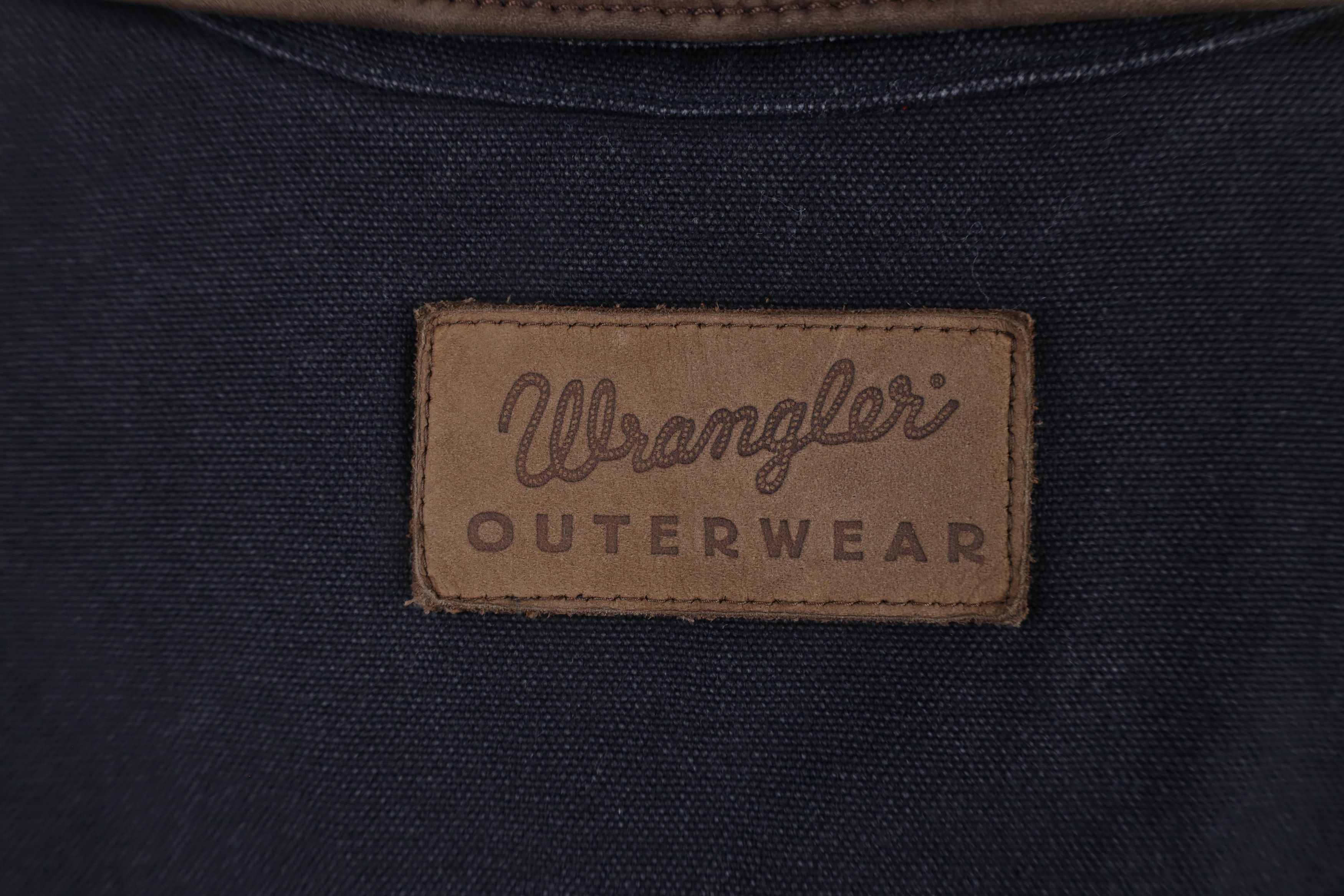 Vintage × Wrangler Vintage 90s Wrangler Collar Flannel Lined Canvas Vest Jacket Size US L / EU 52-54 / 3 - 10 Thumbnail