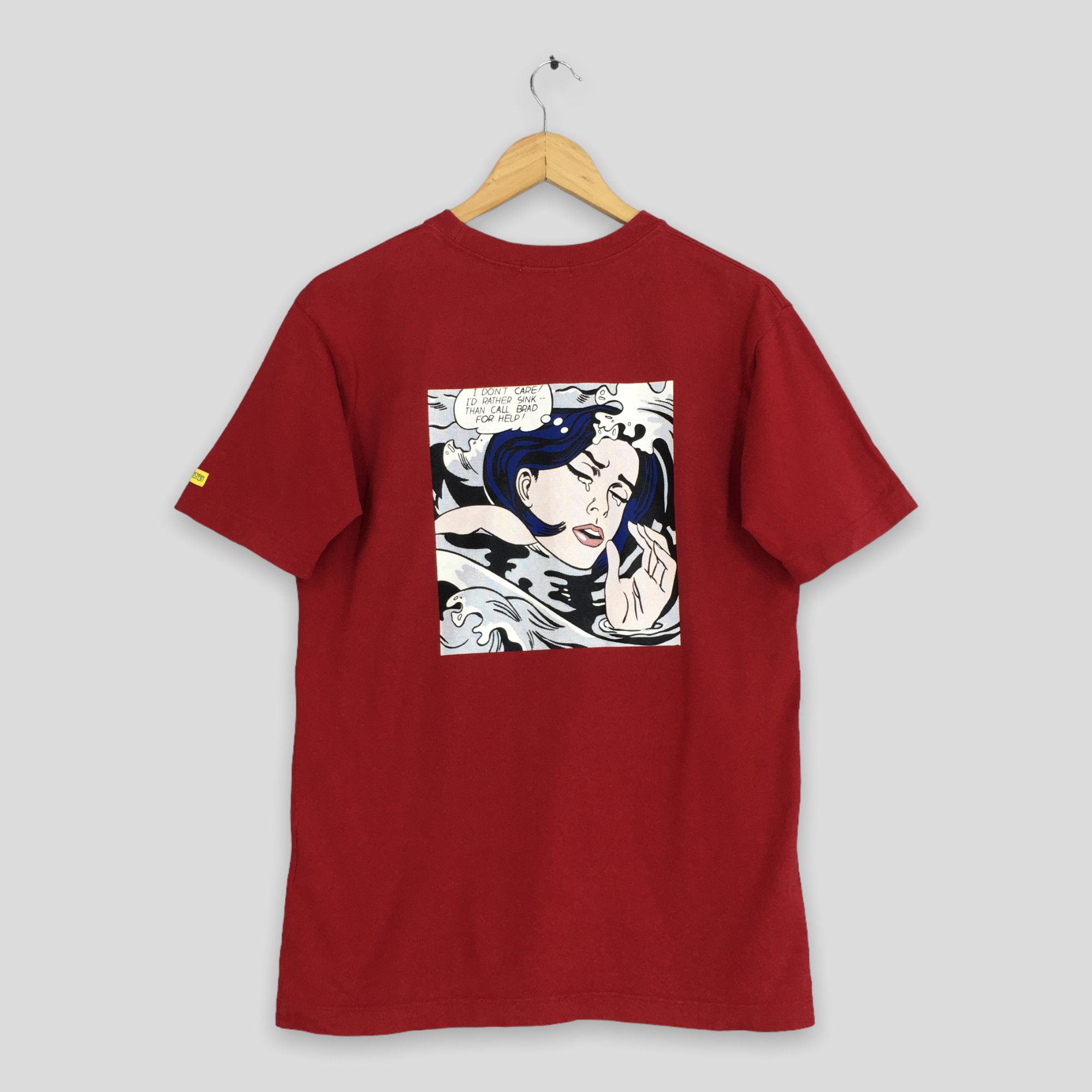 Art Comes First × Vintage Vintage Roy Lichtenstein Drowning Girl 1963 Tshirt Large Size US L / EU 52-54 / 3 - 1 Thumbnail