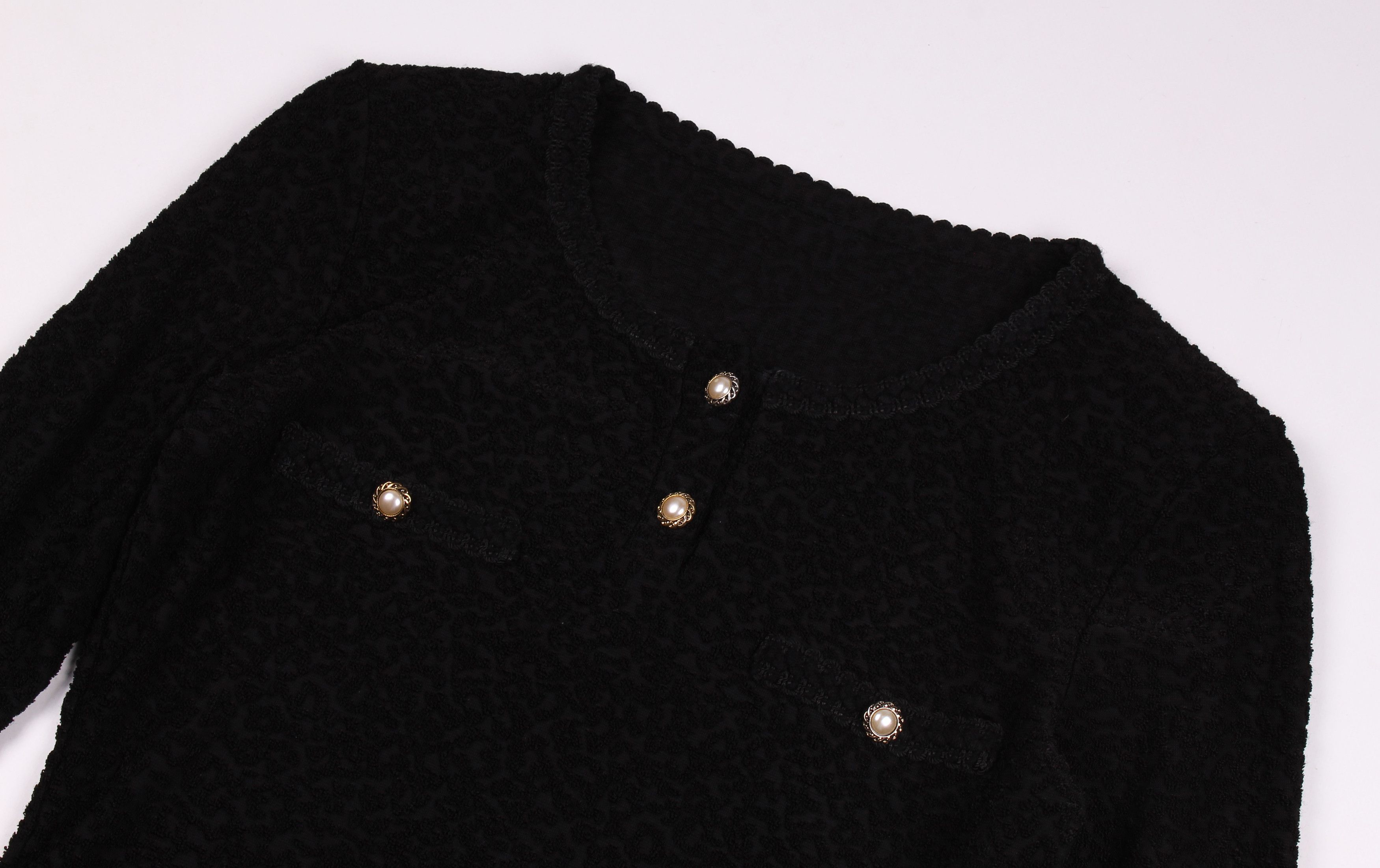 Vintage Vintage Les Swity Glam Black Long Sleeve Bodysuit Size M / US 6-8 / IT 42-44 - 5 Thumbnail