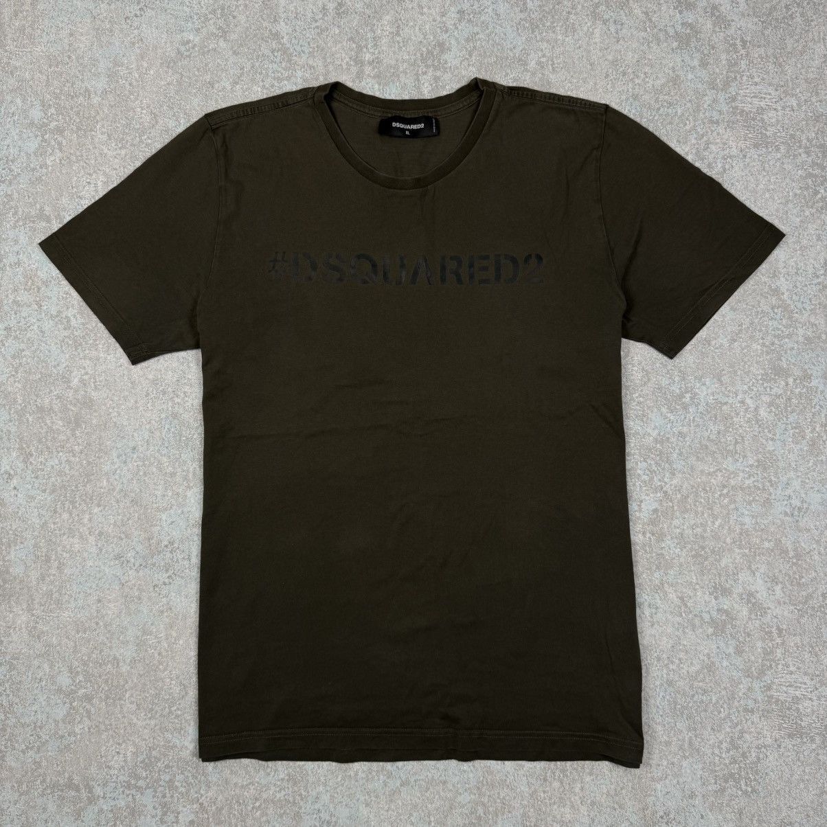 Dsquared2 Dsquared Khaki Olive T-Shirt Military Logo Size US XL / EU 56 / 4 - 1 Thumbnail