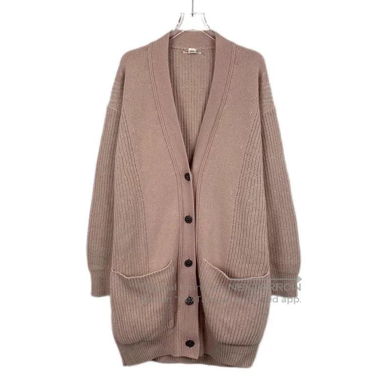 Hermes Hermes Pink cashmere V-neck long-sleeve knit cardigan Size XS / US 0-2 / IT 36-38 - 1 Thumbnail