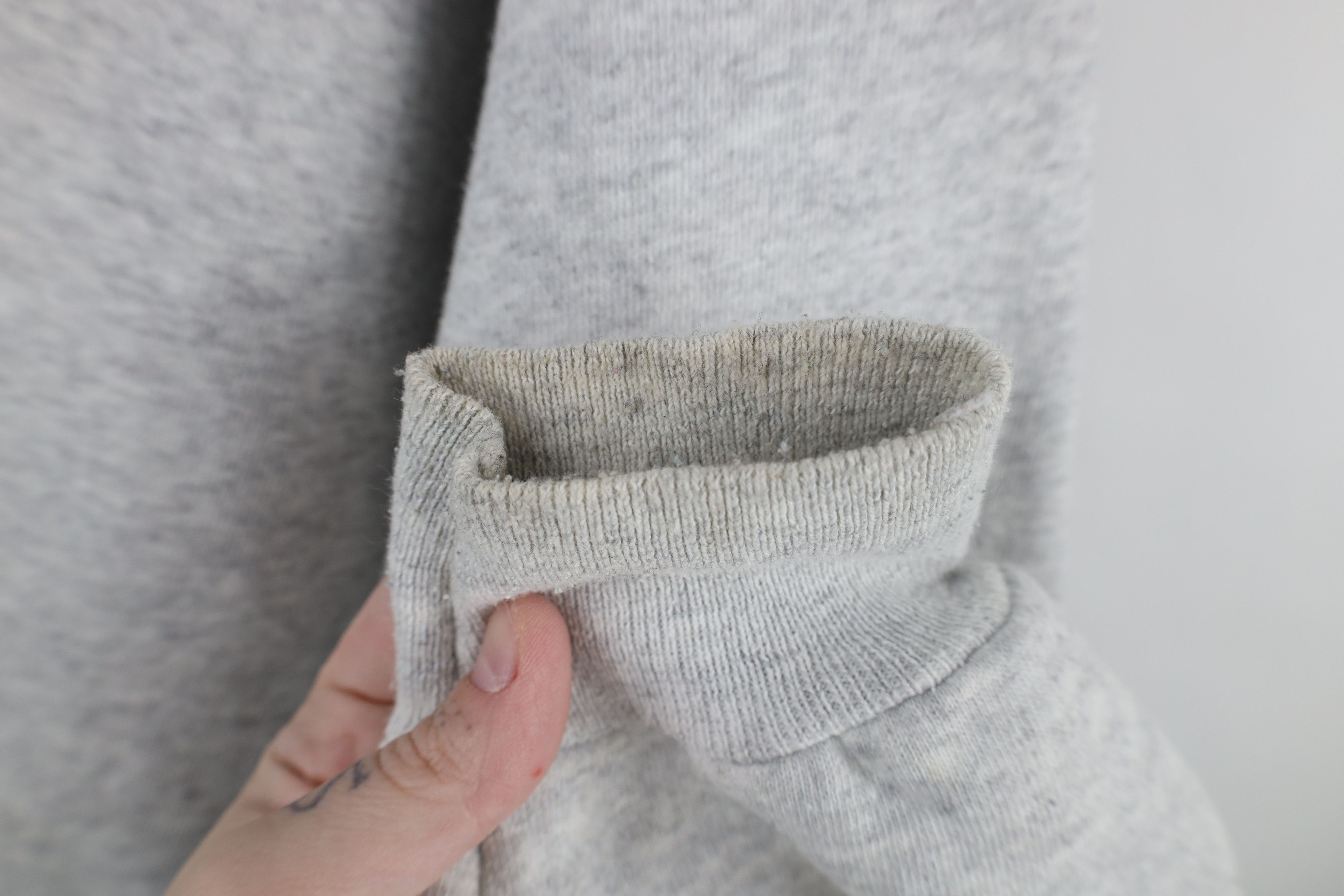 Vintage Vintage 90s Streetwear Boxy Fit Sweatshirt Heather Gray Size US XXL / EU 58 / 5 - 11 Thumbnail