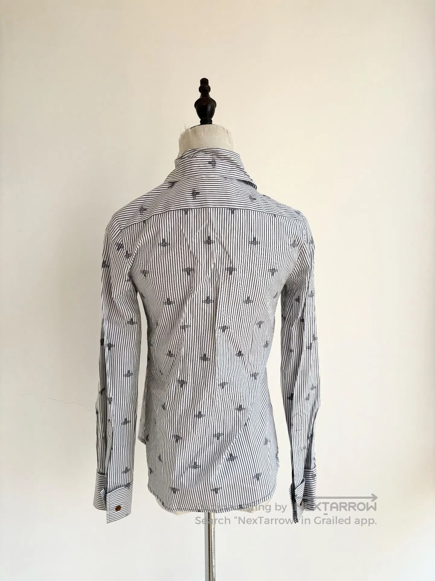 Vivienne Westwood Vivienne Westwood Vintage Black Striped Saturn Shirt. Size S / US 4 / IT 40 - 3 Thumbnail