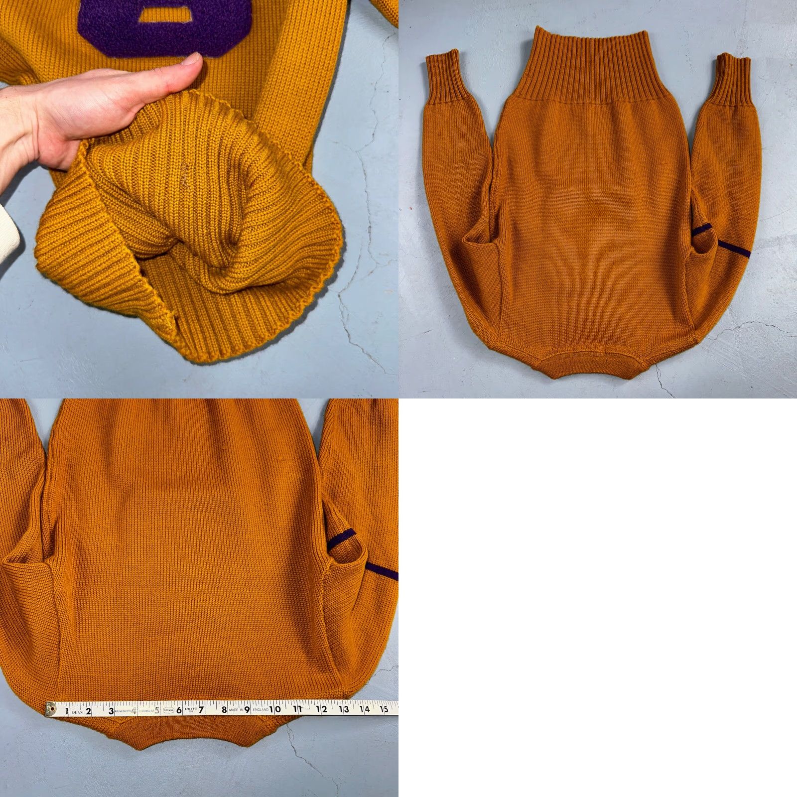 Vintage VINTAGE California VTG 1920s Letterman Sweater Varsity Letter University Wool Antique 20 Size US S / EU 44-46 / 1 - 8 Thumbnail