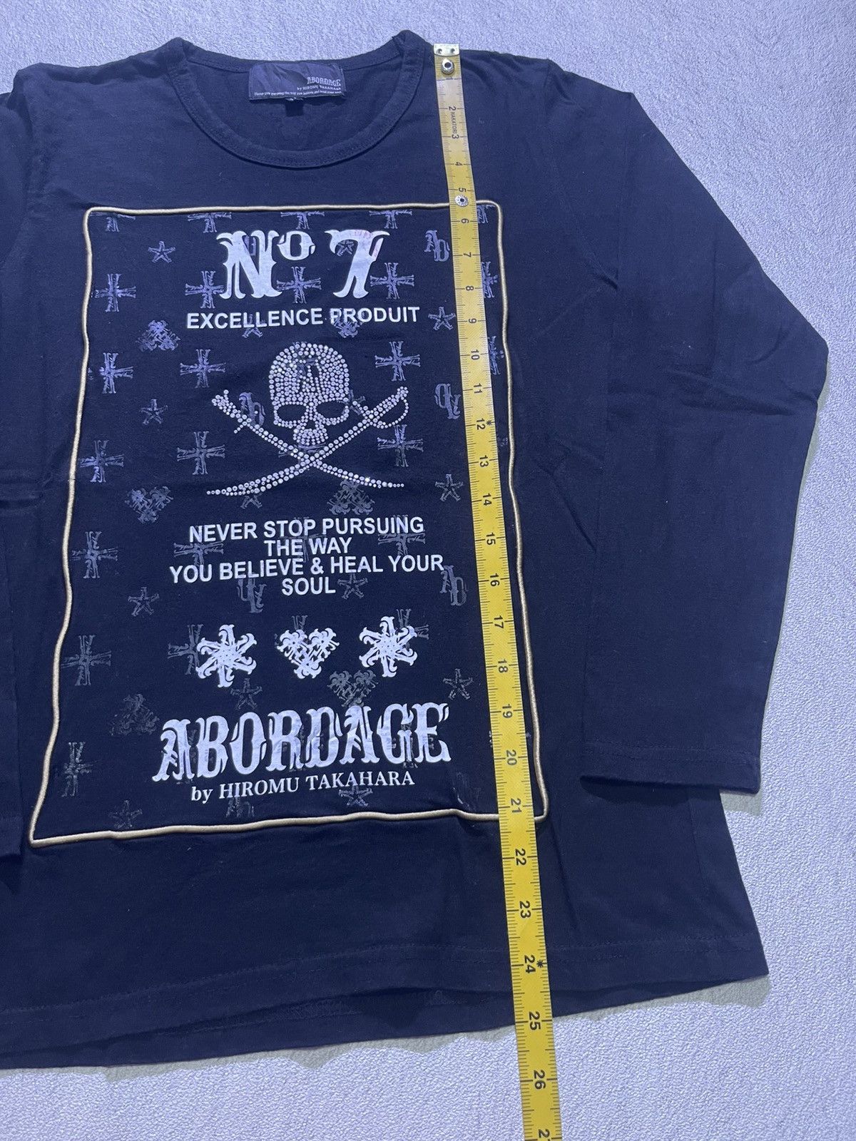 Japanese Brand Y2K ABORDAGE long sleeve tshirt Size US M / EU 48-50 / 2 - 9 Thumbnail