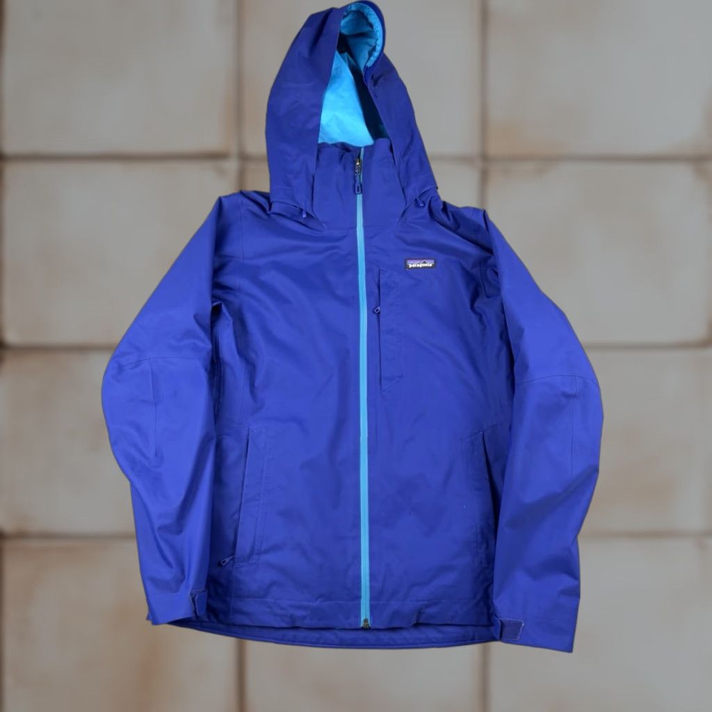 Patagonia Patagonia Jacket Womens M Regular Blue/Purple Hooded Full Zip Outdoor Recco H2NO Logo Size M / US 6-8 / IT 42-44 - 1 Thumbnail