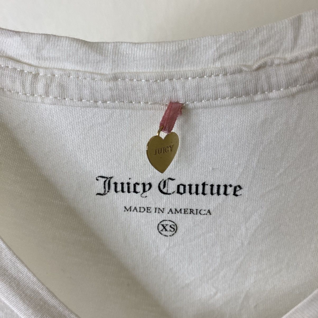 Juicy Couture Juicy Couture Swarovski Detailing Style Women T Shirt Size XS / US 0-2 / IT 36-38 - 3 Thumbnail