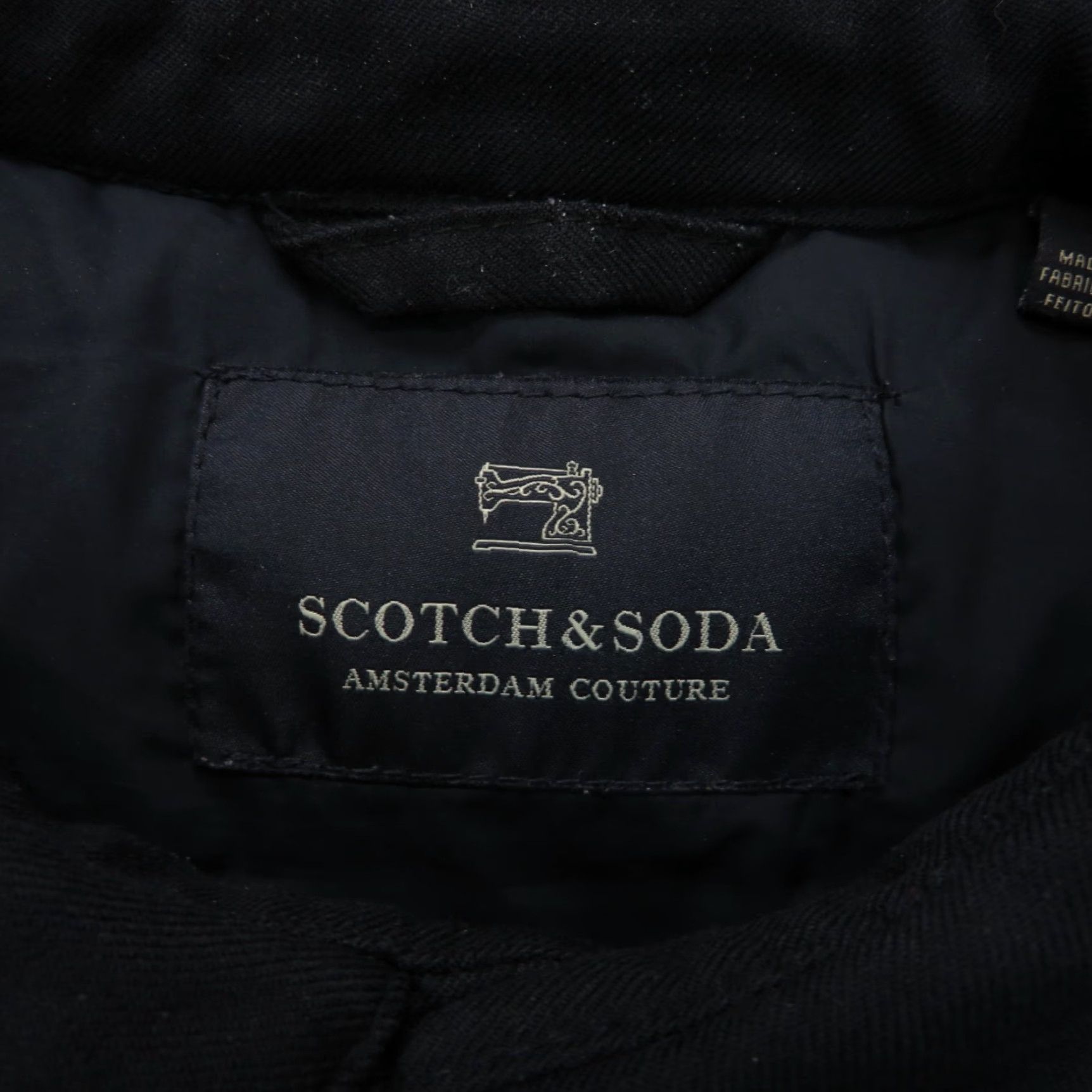 Scotch & Soda Scotch & Soda Jacket Womens Medium Navy Wool Quilted Collar Side Zip Ladies Coat Size M / US 6-8 / IT 42-44 - 6 Thumbnail
