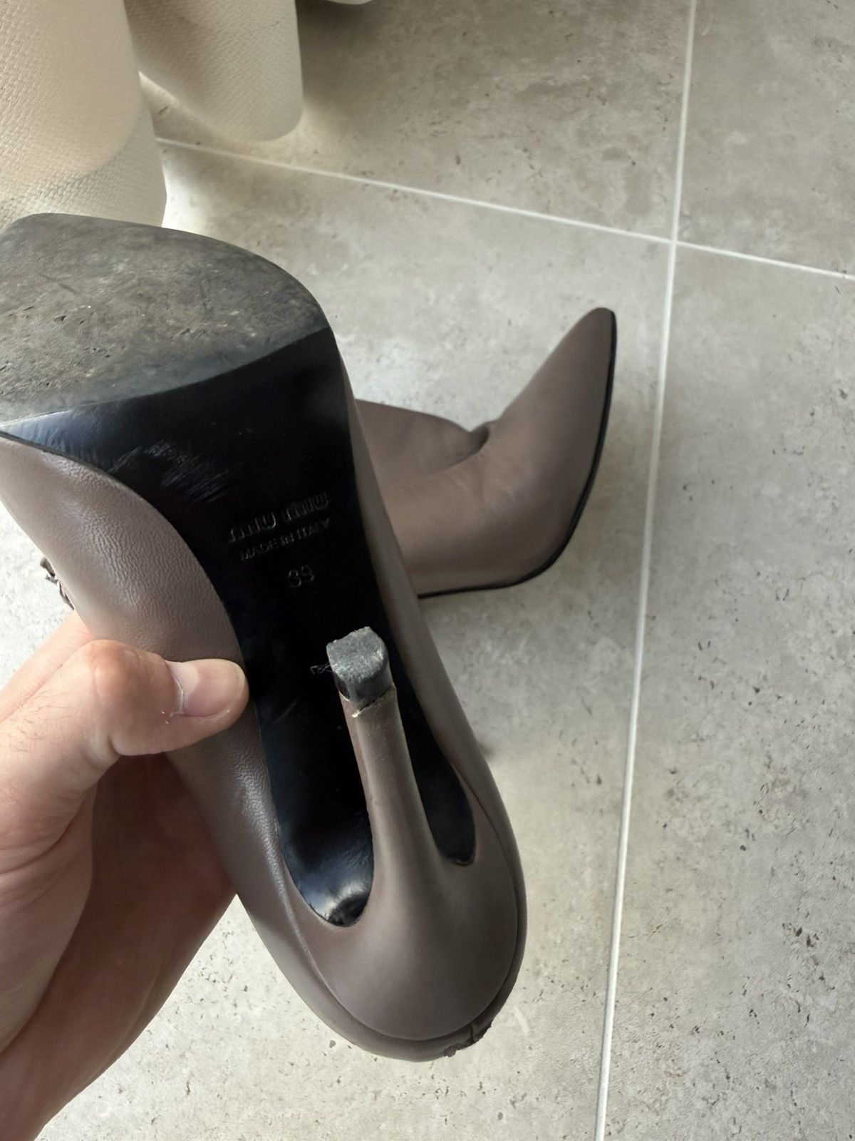 Miu Miu 00s Miu Miu Leather Heels Size US 9 / IT 39 - 14 Thumbnail