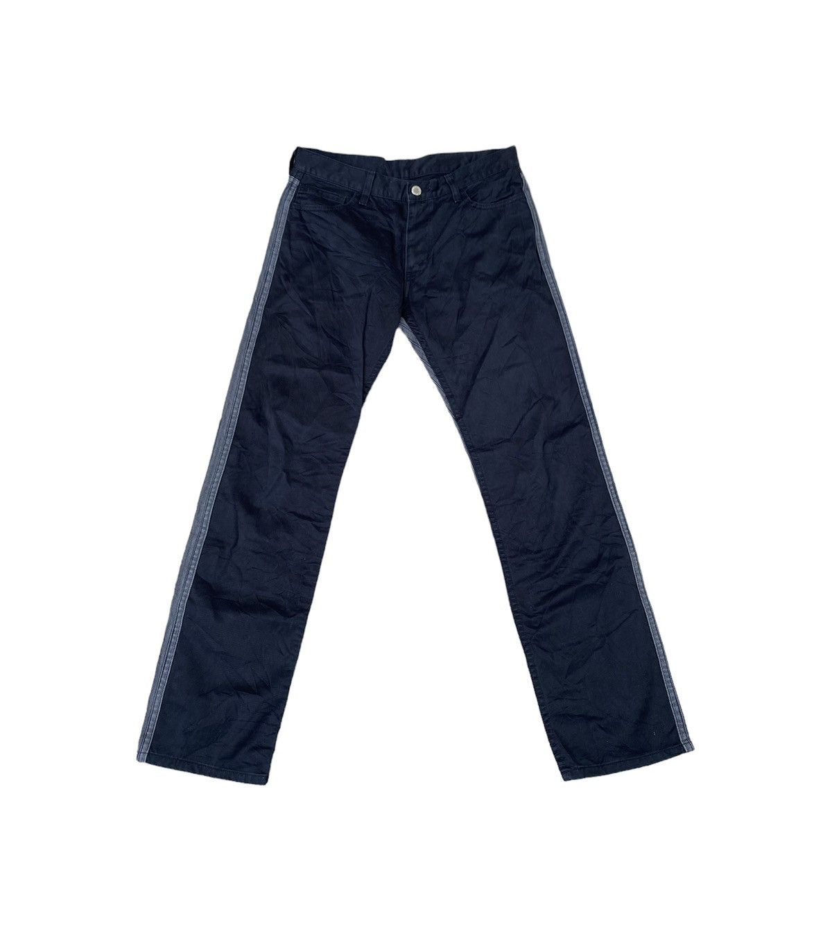 image of Comme Des Garcons x Comme Des Garcons Homme Combine Pattern Pants in Black/Gray, Men's (Size 32)