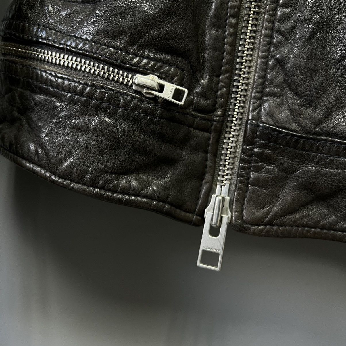 Allsaints Allsaints Conroy Leather Biker Jacket Men’s Size M Size US M / EU 48-50 / 2 - 9 Thumbnail
