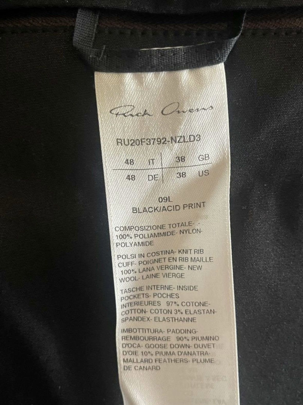 Rick Owens Rick Owens 20aw puffer jacket Size US L / EU 52-54 / 3 - 6 Thumbnail
