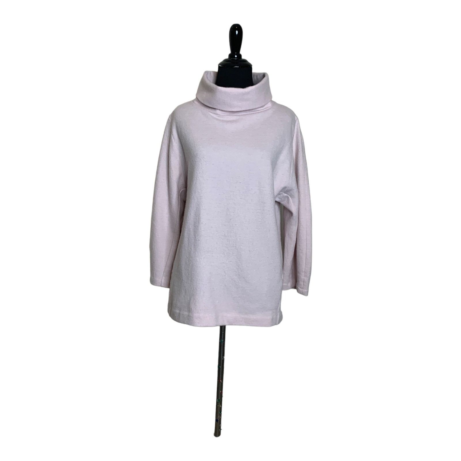 Cos COS pink wool cotton turtle neck oversize sweater size XS Size XS / US 0-2 / IT 36-38 - 7 Thumbnail