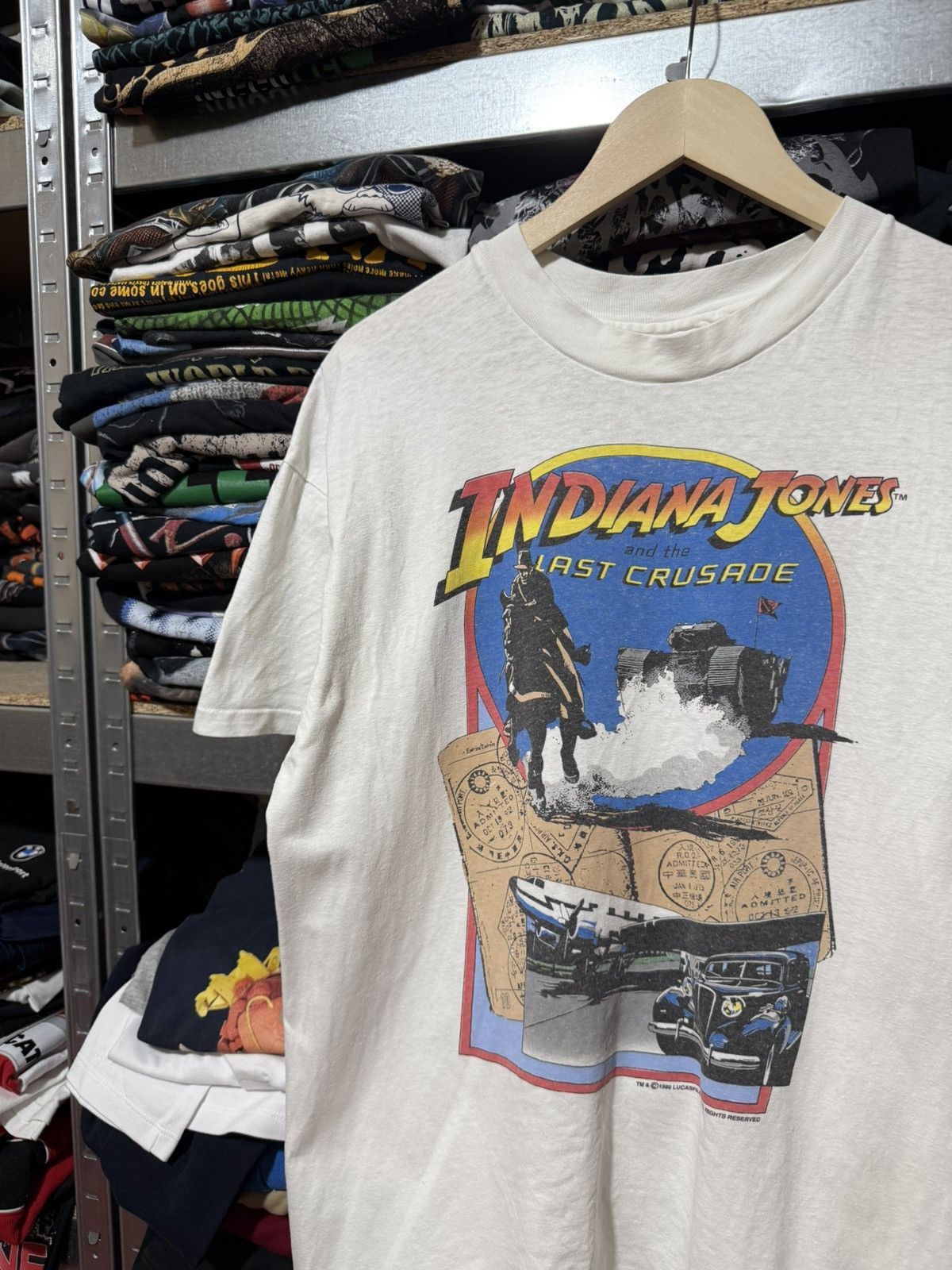 Vintage Vintage 1989 Indiana Jones And The Last Crusade T-Shirt Size US XL / EU 56 / 4 - 3 Thumbnail