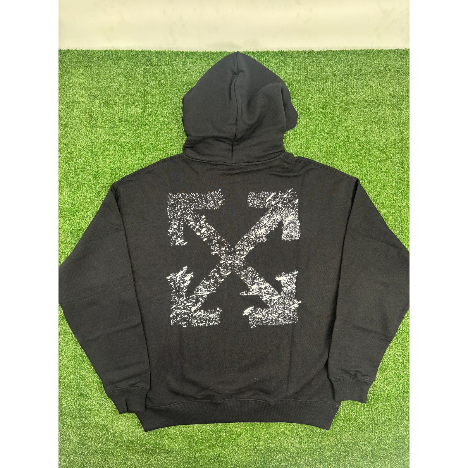 Off-White OFF-WHITE "Paint Splatter Arrows" French Terry Hoodie XS Size US XS / EU 42 / 0 - 1 Thumbnail