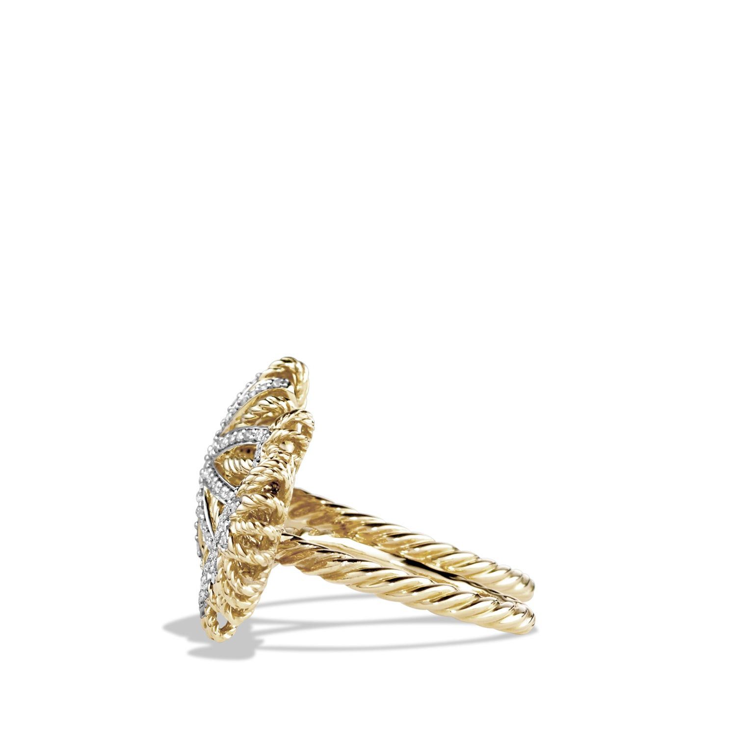 David Yurman o1s1wg111025 R12539/Size 6 / Two Finger Ring in Golden Size ONE SIZE - 3 Thumbnail