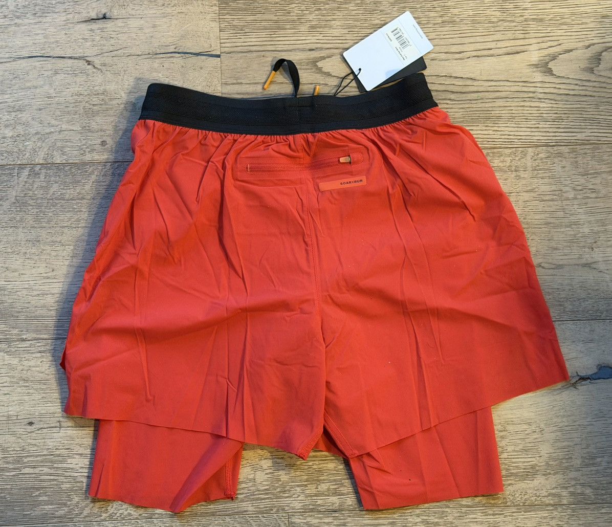 SOAR Running SOAR Running Dual Run Shorts Orange Small 2-in-1 Size US 31 - 4 Thumbnail