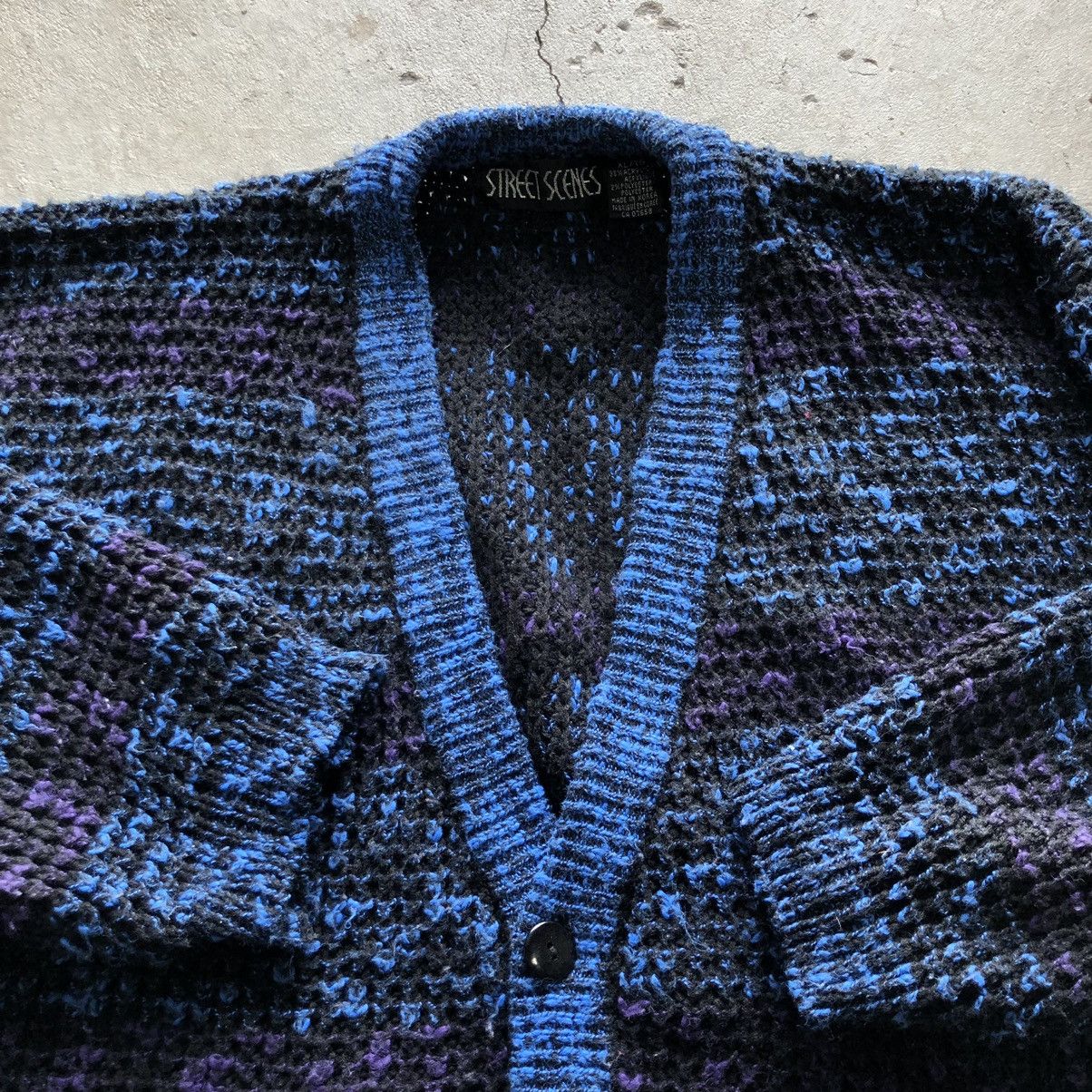 Vintage Vintage 90s Patterned Shaggy Grunge Cardigan Sweater Size US XL / EU 56 / 4 - 3 Thumbnail