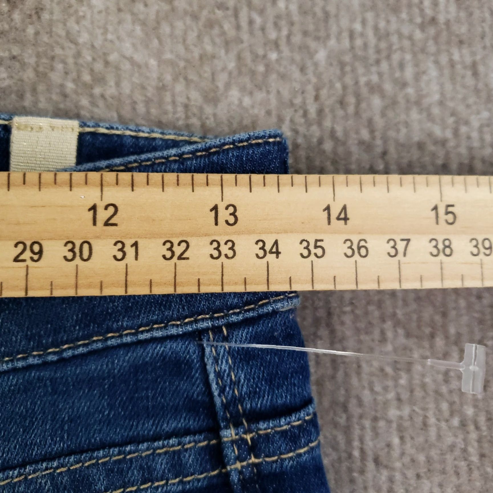 Vintage MAC Rich Jeans Slim Straight Denim 28x32 Blue Women Slim Stretch Jeans - MAC Rich - 28 Regular Blue Womens Jeans Straight Style 90s inspired? Size 28" / US 6 / IT 42 - 7 Thumbnail