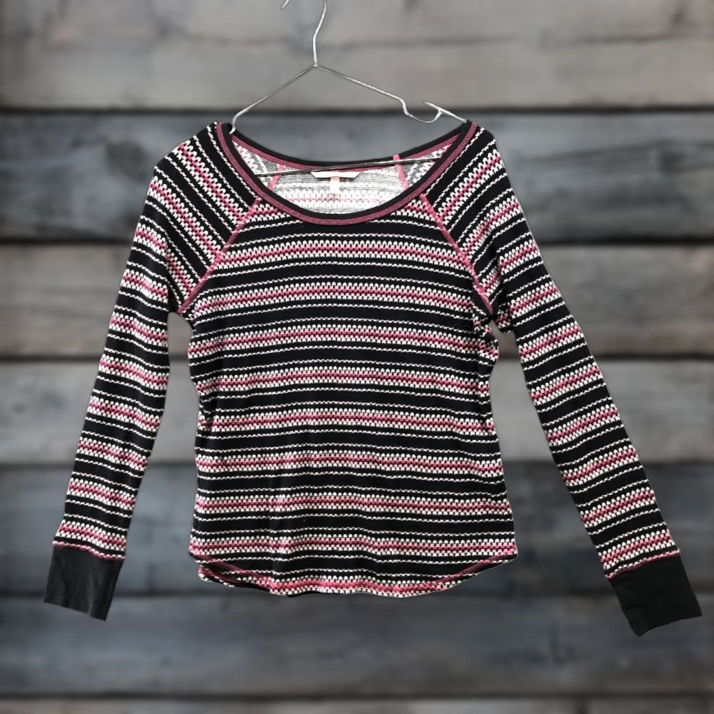 Victoria's Secret Victoria's Secret Fair Isle Thermal Long Sleeve Shirt Womens M Multicolor Size M / US 6-8 / IT 42-44 - 1 Thumbnail