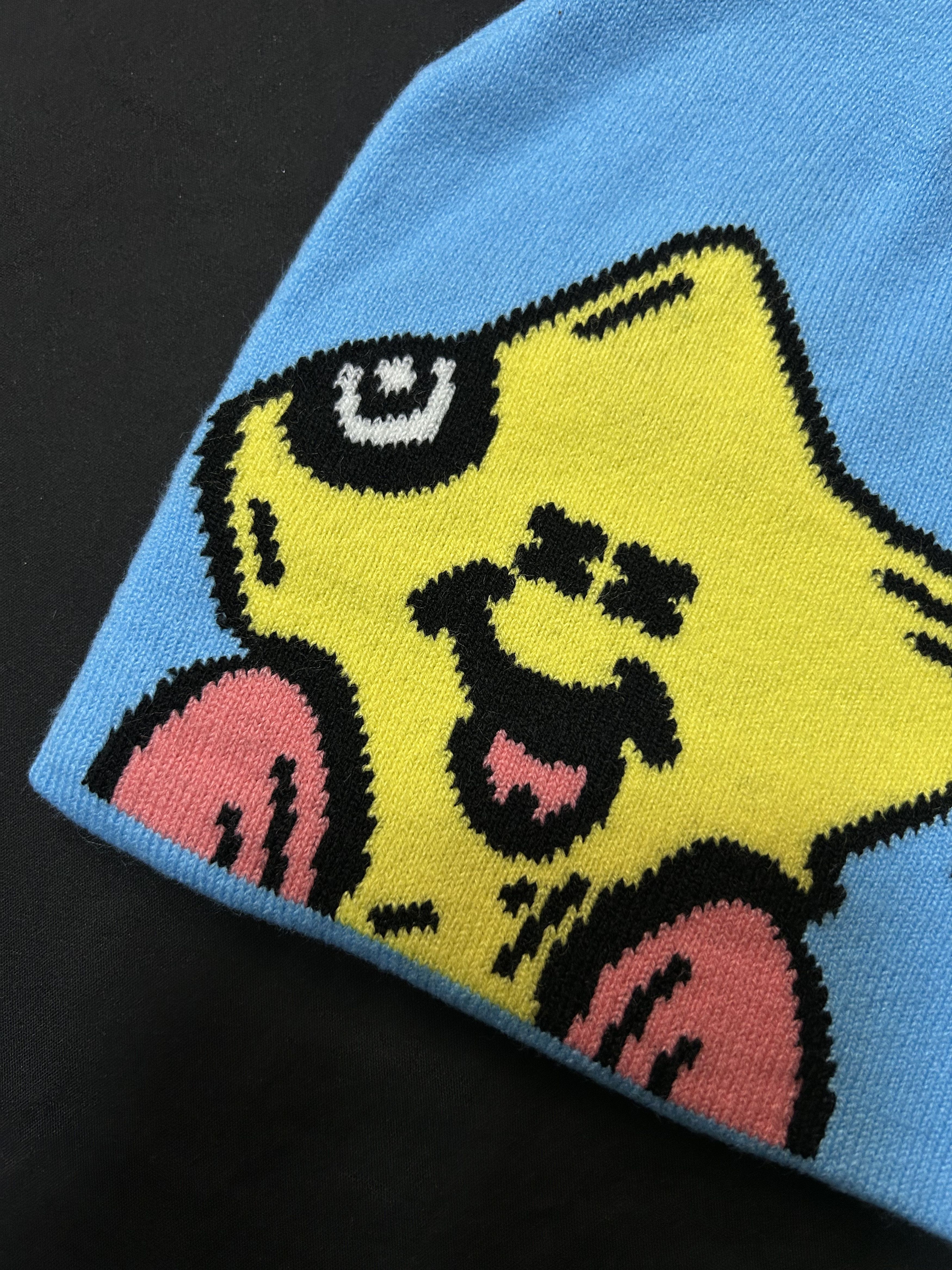 Japanese Brand Rare Shoot for Your Dreams Star Graphic No Cuff Knit Beanie Size ONE SIZE - 3 Thumbnail