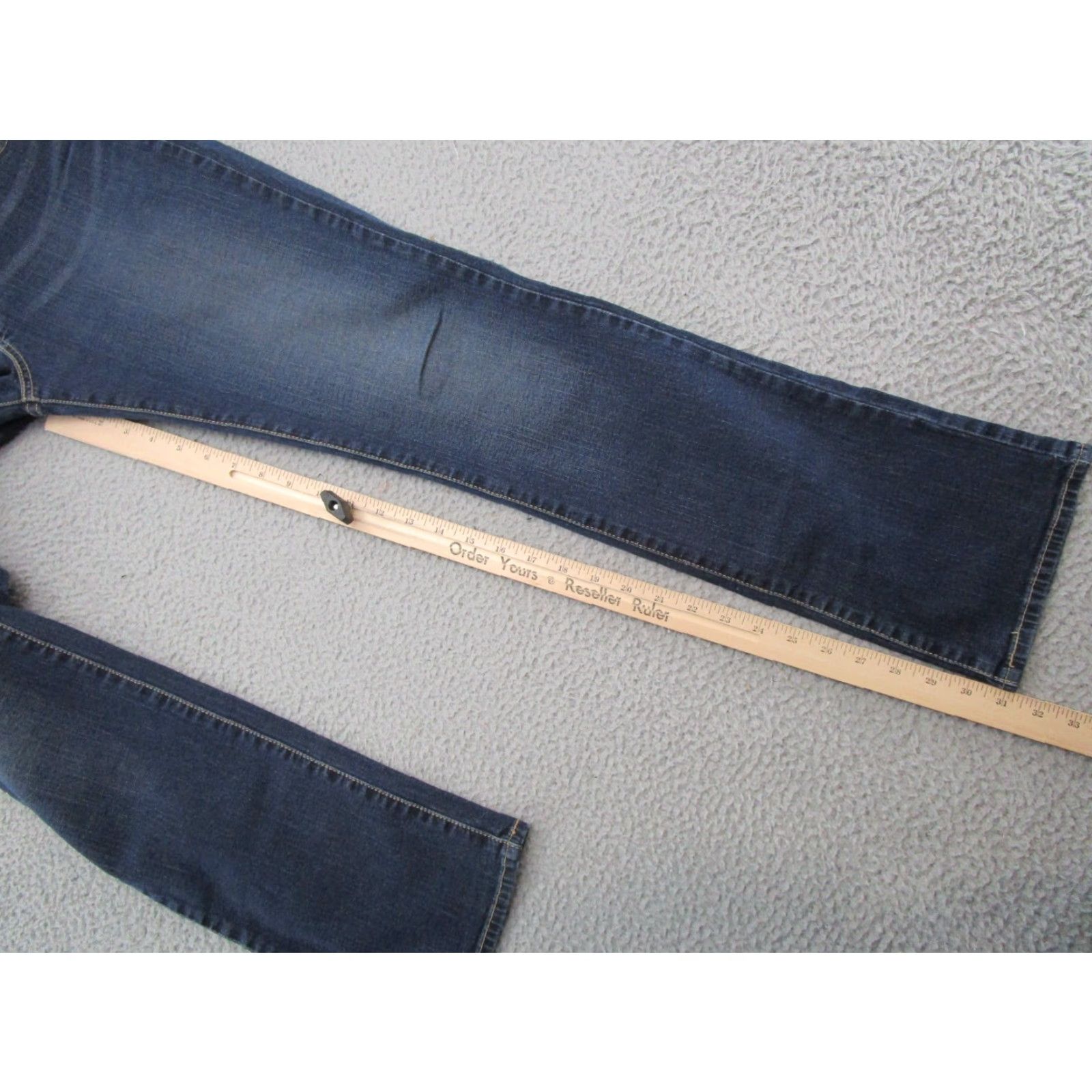 Levi's VINTAGE Levi's Modern Straight Blue Denim Jeans Women 8 Stretch Cotton Size 30" / US 8 / IT 44 - 7 Thumbnail