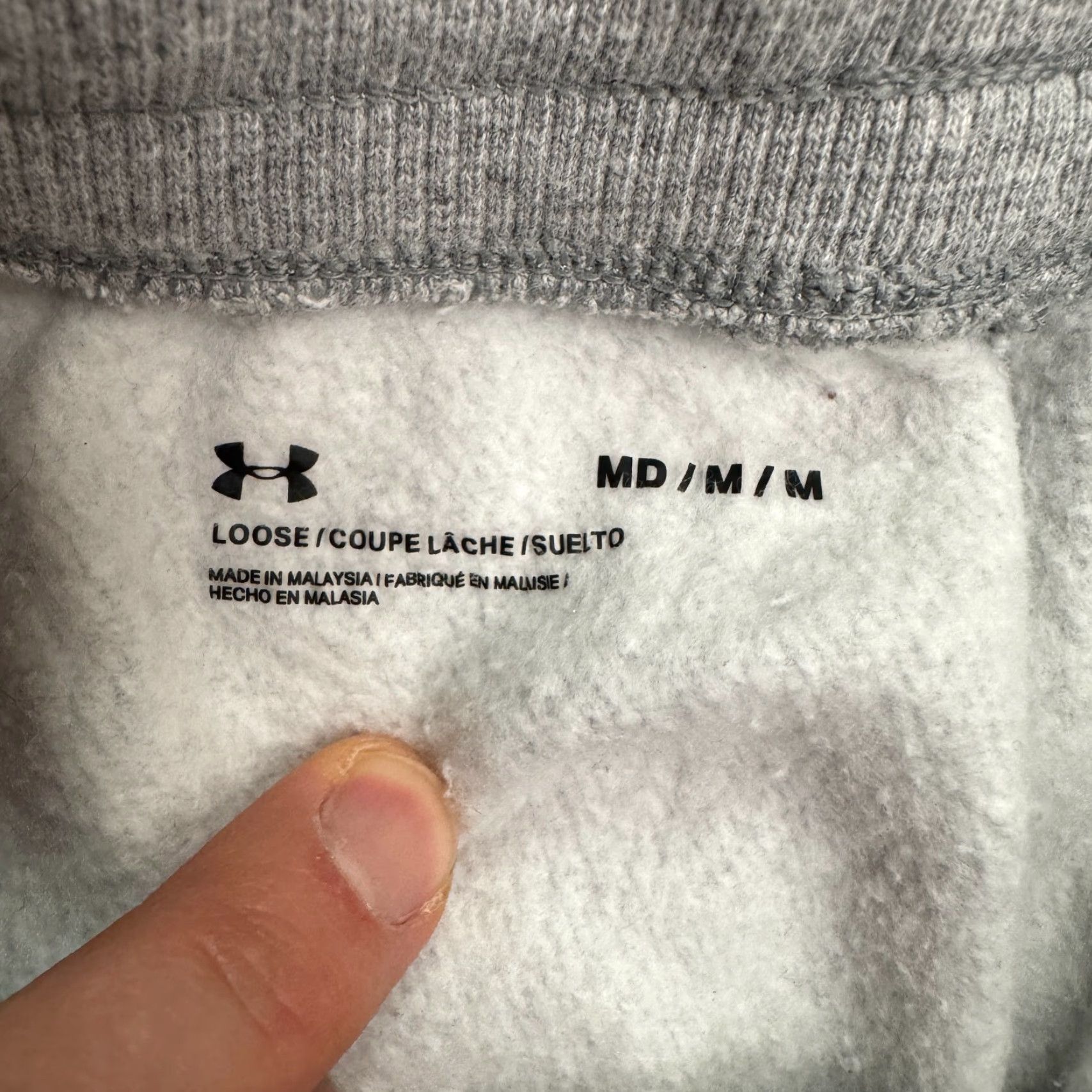 Under Armour Under Armour Hustle Fleece Jogger Pants Mens M Gray Athletic Jogger - Pants - Regular - 29in Inseam - Grey/Gray - CrossFit, Gym & Training - Mens Size US 31 - 7 Thumbnail
