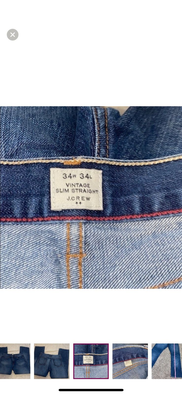 J.Crew J. Crew vintage slim straight jeans size 34 Size US 34 / EU 50 - 3 Thumbnail
