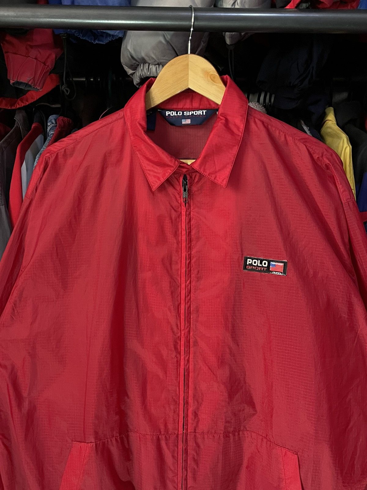 Polo Ralph Lauren × Vintage Light Windbreaker Red Polo Sport 90’s Vintage SoccerBall Size US L / EU 52-54 / 3 - 4 Thumbnail