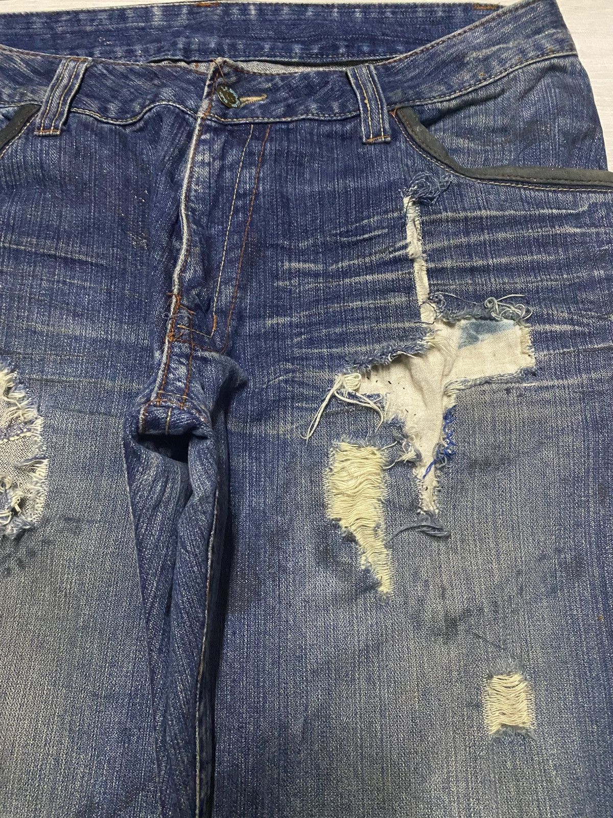 Raw State Raw Limited Edition Denim Distressed Slim Fit Jeans Size US 35 - 8 Thumbnail