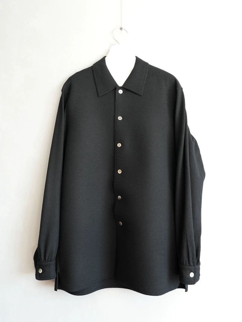 Yohji Yamamoto Yohji Yamamoto Thick Wool Shirt by Yohji Yamamoto Size US M / EU 48-50 / 2 - 1 Thumbnail