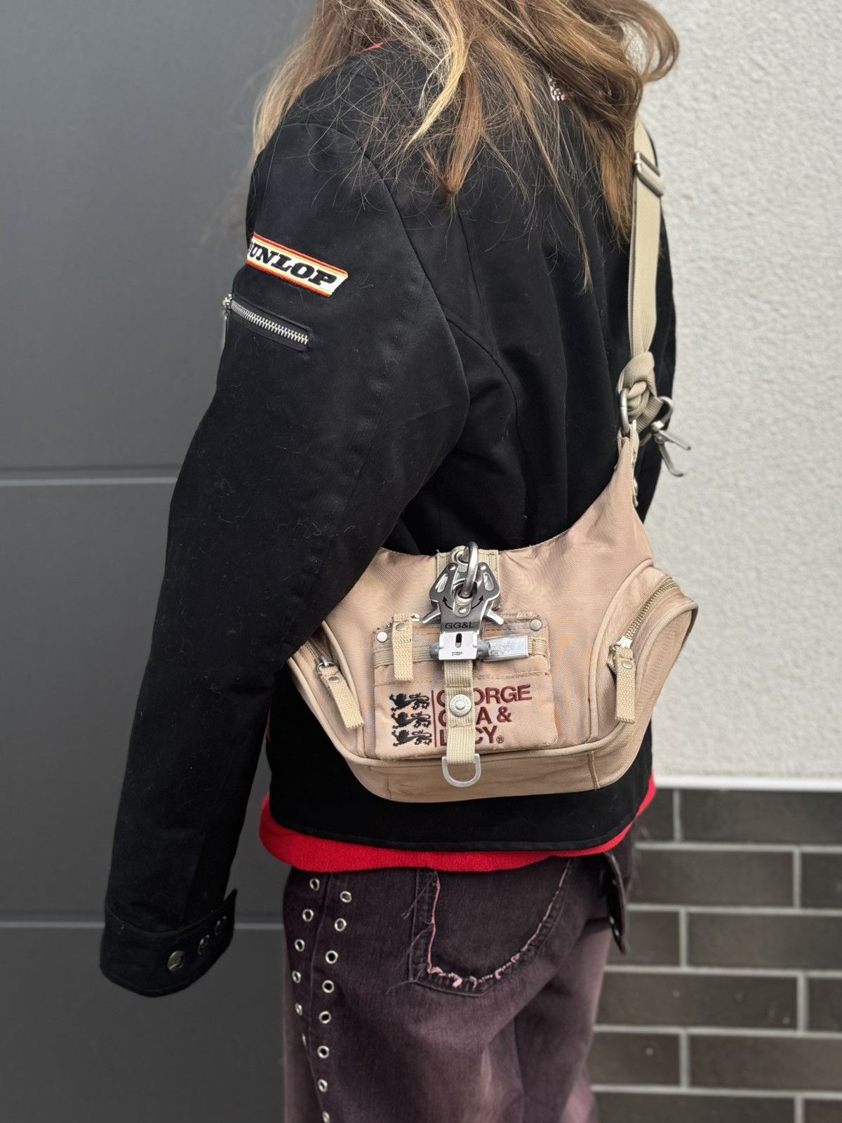 Vintage 2006 GGL Headphone Mini Bag Avant Garde Beige