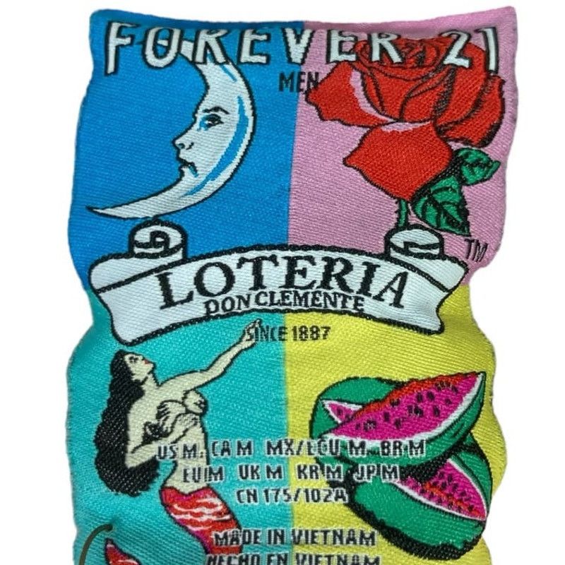 Forever 21 Loteria x Forever 21 Men's M Pink Striped Embroidered Casual Size US M / EU 48-50 / 2 - 4 Thumbnail