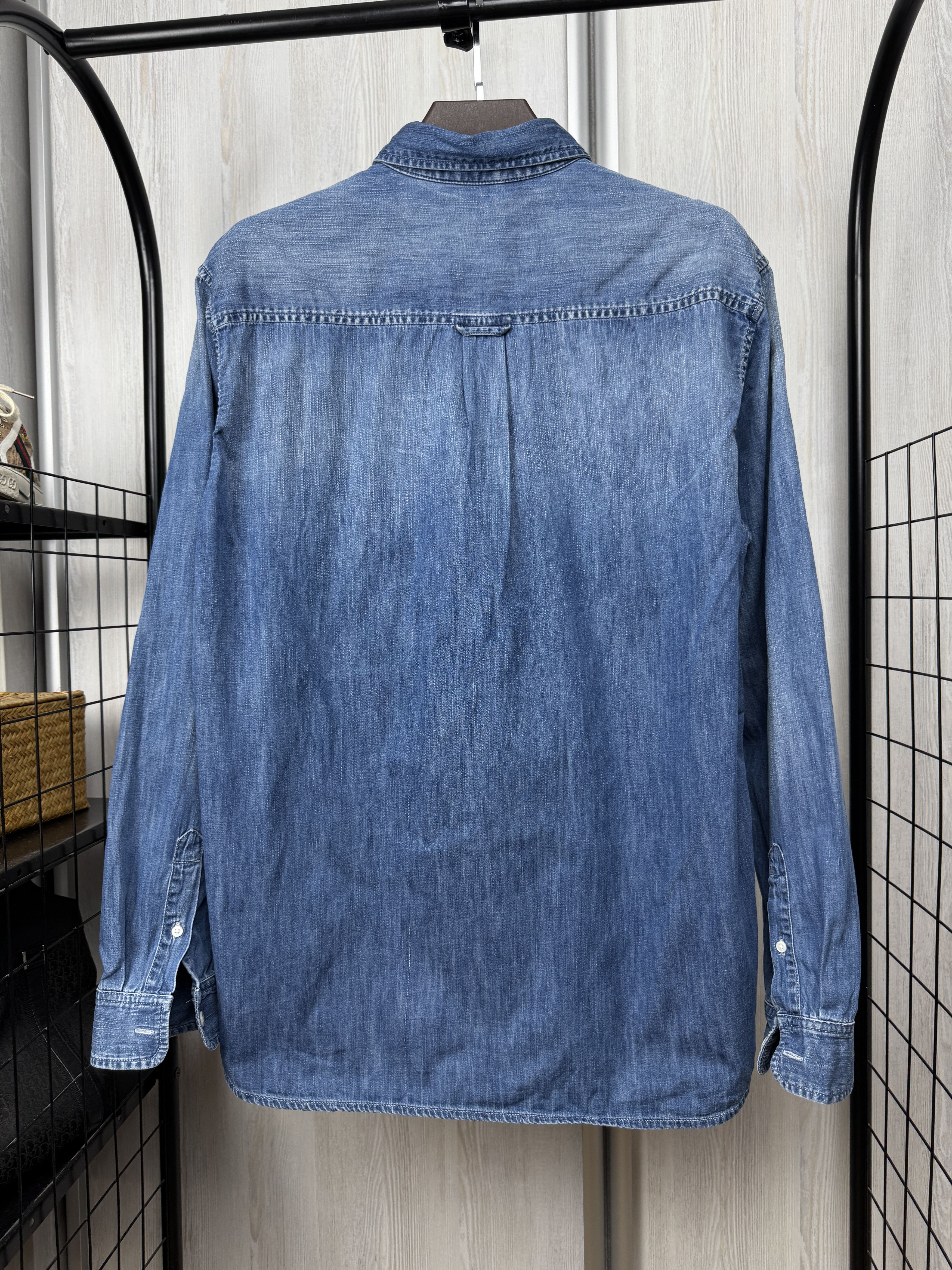 Carhartt Carhartt vintage blue denim button up pocket L/S Civil Shirt Size US XL / EU 56 / 4 - 6 Thumbnail