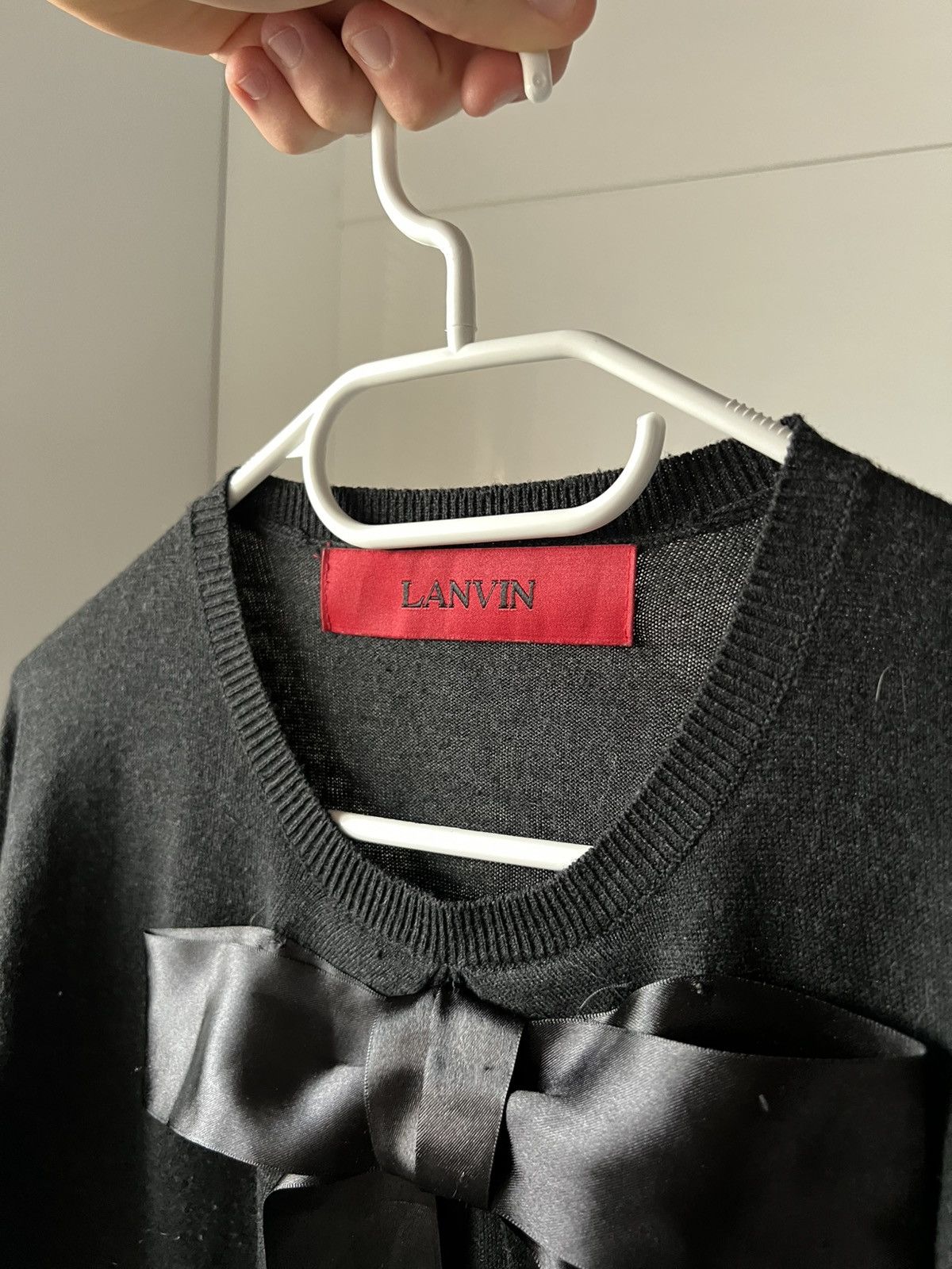 Lanvin ‼️Vintage Lanvin Red Tab Archival Wool Dress‼️ Size XS / US 0-2 / IT 36-38 - 5 Thumbnail