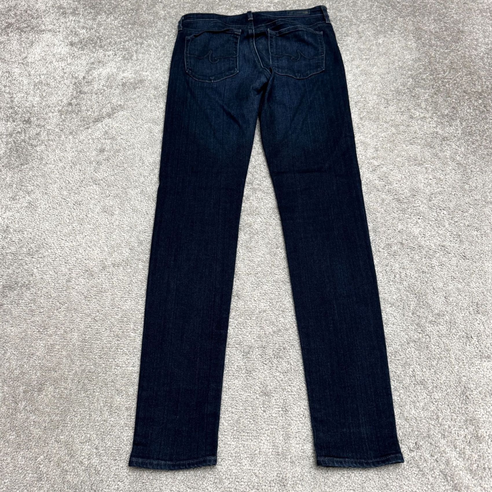 Vintage AG Adriano Goldschmied Farrah High Rise Skinny Jeans Women 27R Blue Denim Casual Size 27" / US 4 / IT 40 - 2 Thumbnail
