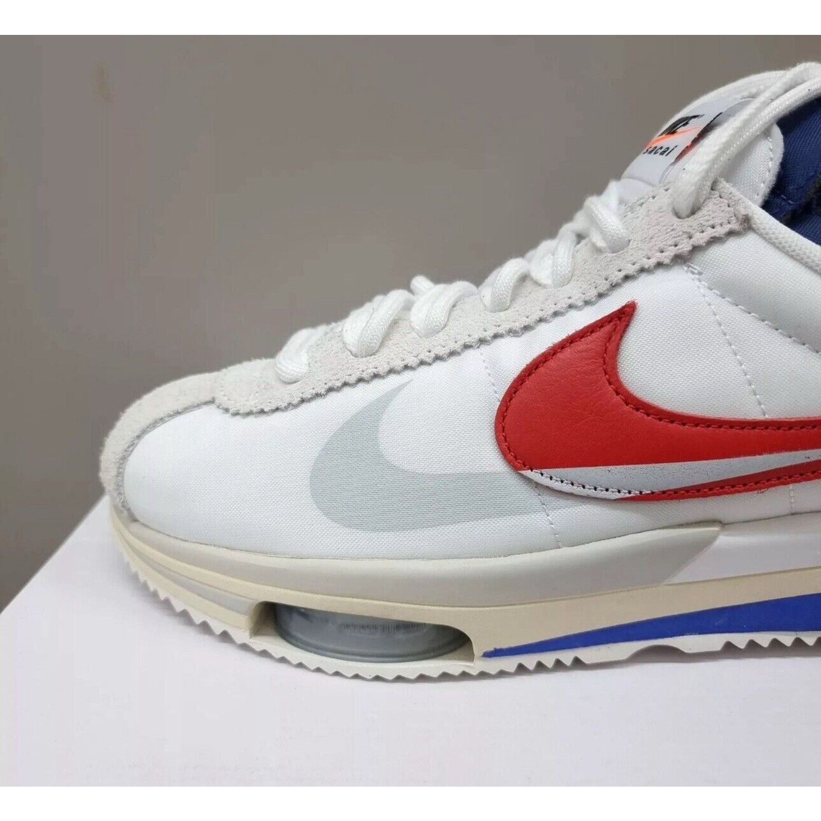 Nike Nike Zoom Cortez Sacai White University Red DQ0581-100 Men 8 Size US 8 / EU 41 - 4 Thumbnail