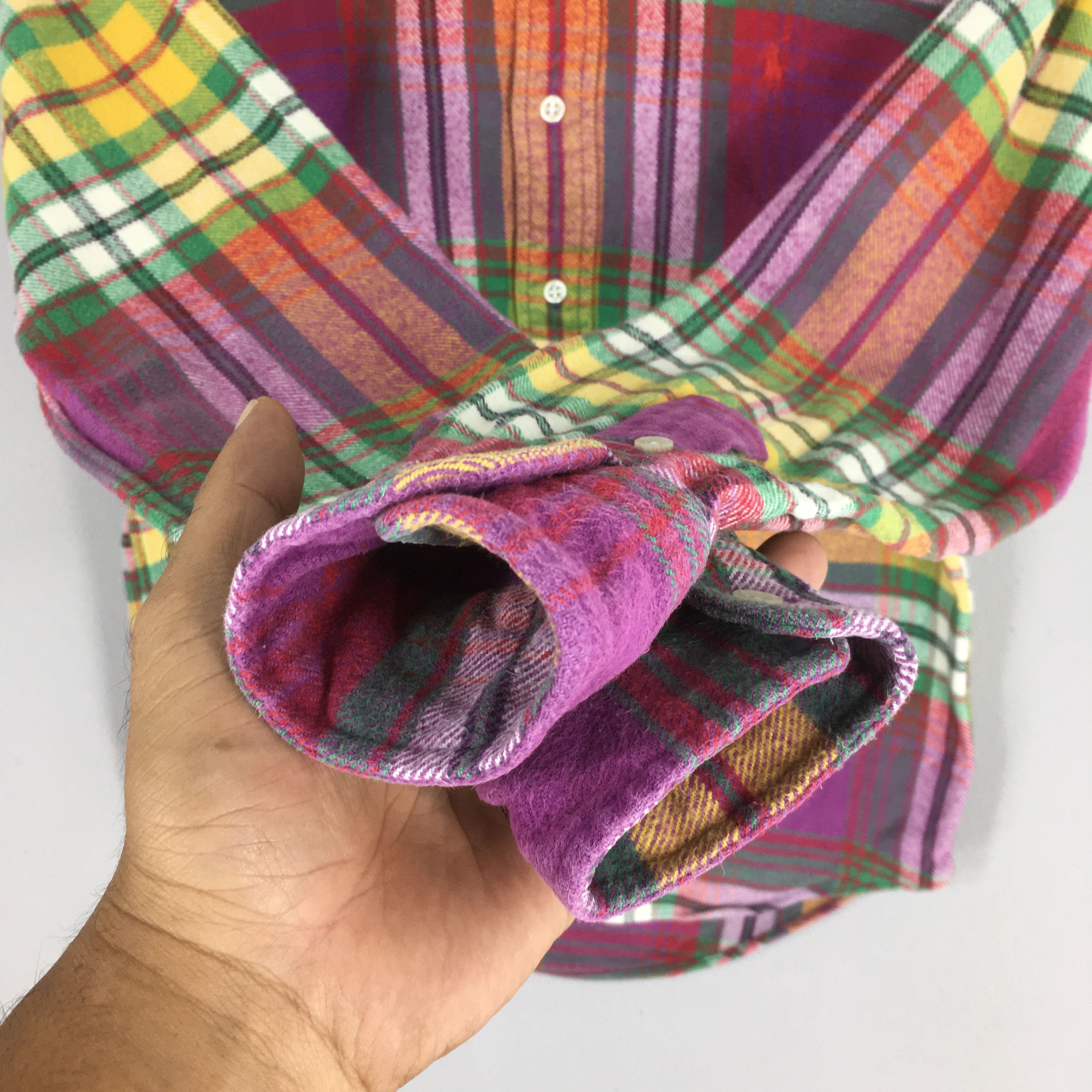 Polo Ralph Lauren Vintage Polo Ralph Lauren Checkered Flannel Shirt Medium Size US M / EU 48-50 / 2 - 4 Thumbnail