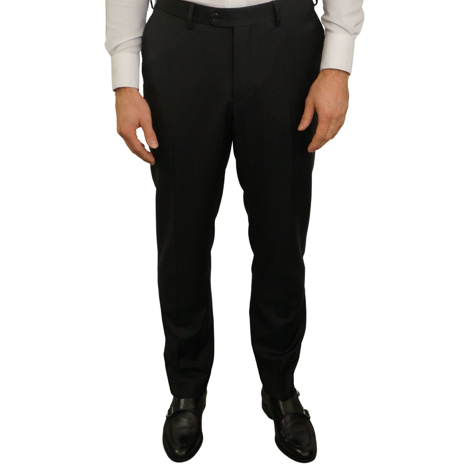 Suitsupply Men Suitsupply Suit Lazio Single Breasted Black Wool UK/US46 Size 46R - 7 Thumbnail