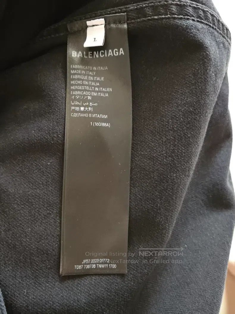 Balenciaga Balenciaga Denim Jackets Size US S / EU 44-46 / 1 - 5 Thumbnail