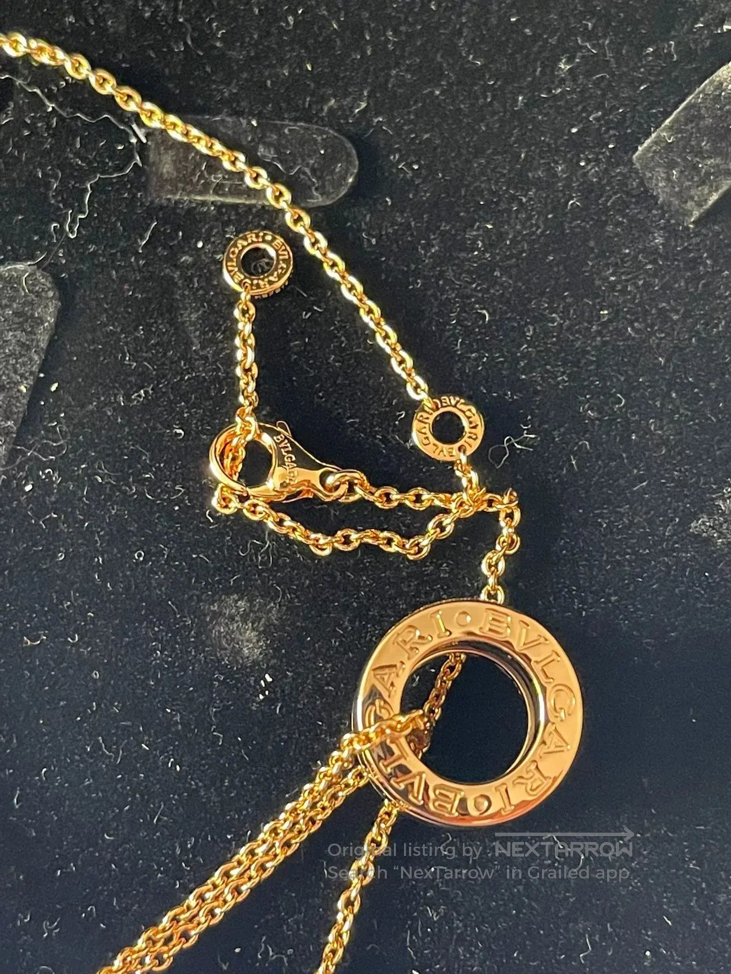 Bvlgari 18k Rose Gold Necklace.